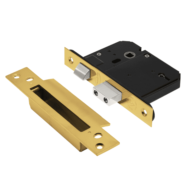 英标5拨杆带斜舌插芯锁 56mm：UK 5-lever mortice sashlock 56mm